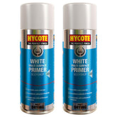 2X Hycote Bodyshop High Build White Spray Paint 400ml Spray Paint